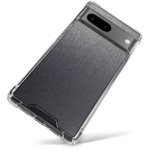 Specialty Vinyl Brushed Steel Texture Google Pixel 7a Clear Case
